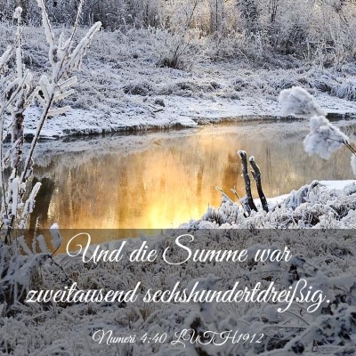 Picture 03 - Numeri 4:40 LUTH1912 - Und die Summe war zweitausend - Bible Verse Picture