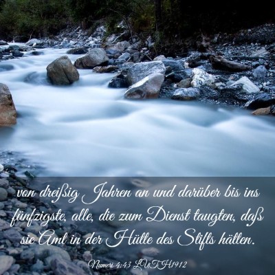 Picture 03 - Numeri 4:43 LUTH1912 - von dreißig Jahren an und darüber bis ins - Bible Verse Picture