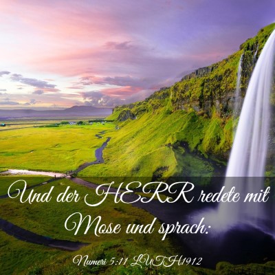 Picture 03 - Numeri 5:11 LUTH1912 - Und der HERR redete mit Mose und - Bible Verse Picture