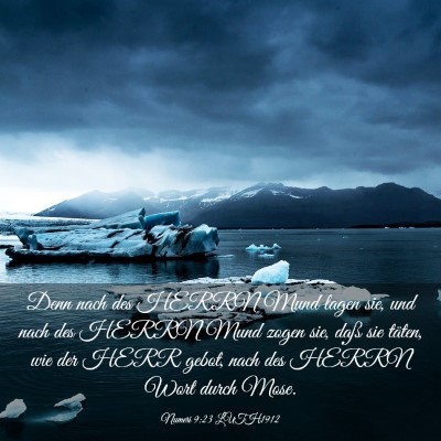 Picture 03 - Numeri 9:23 LUTH1912 - Denn nach des HERRN Mund lagen sie, und nach des - Bible Verse Picture