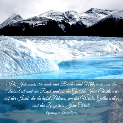 Picture 03 - Offenbarung 1:9 LUTH1912 - Ich, Johannes, der auch euer Bruder und - Bible Verse Picture