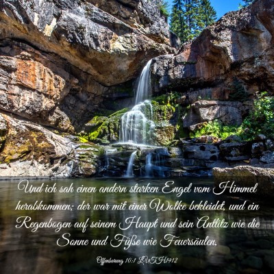 Picture 03 - Offenbarung 10:1 LUTH1912 - Und ich sah einen andern starken Engel vom Himmel - Bible Verse Picture