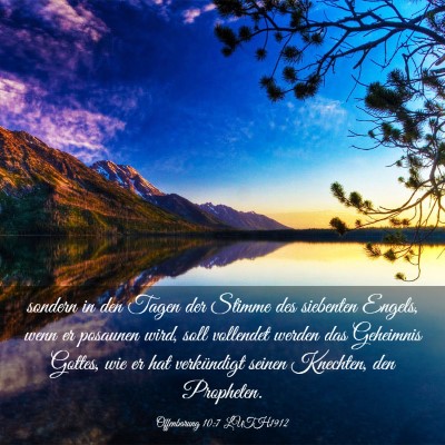 Picture 03 - Offenbarung 10:7 LUTH1912 - sondern in den Tagen der Stimme des siebenten - Bible Verse Picture