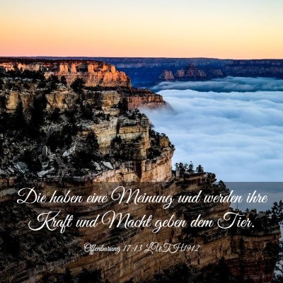 Picture 03 - Offenbarung 17:13 LUTH1912 - Die haben eine Meinung und werden ihre Kraft und - Bible Verse Picture