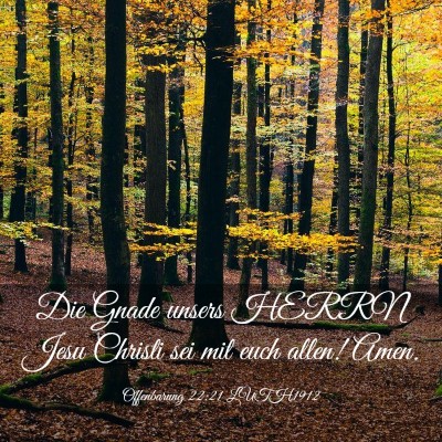 Picture 03 - Offenbarung 22:21 LUTH1912 - Die Gnade unsers HERRN Jesu Christi sei mit euch - Bible Verse Picture