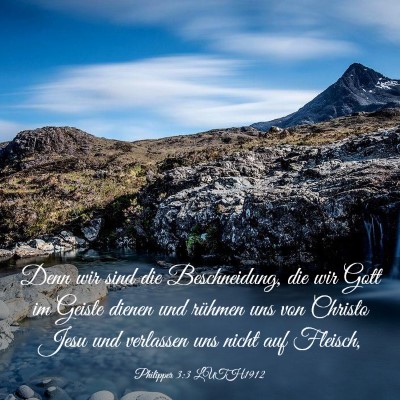 Picture 03 - Philipper 3:3 LUTH1912 - Denn wir sind die Beschneidung, die wir Gott im - Bible Verse Picture