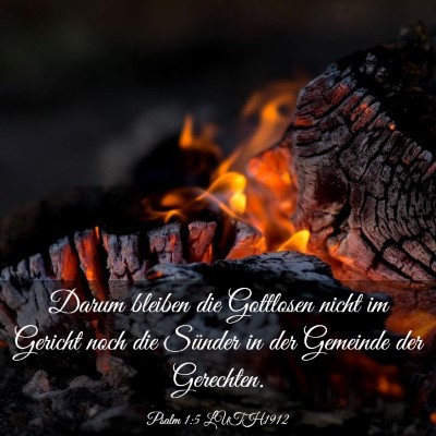 Picture 03 - Psalm 1:5 LUTH1912 - Darum bleiben die Gottlosen nicht im Gericht noch - Bible Verse Picture