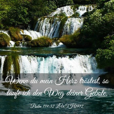 Picture 03 - Psalm 119:32 LUTH1912 - Wenn du mein Herz tröstest, so laufe ich den Weg - Bible Verse Picture