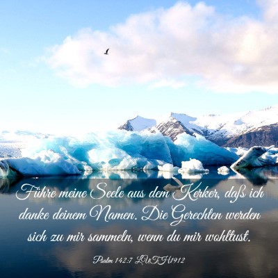 Picture 03 - Psalm 142:7 LUTH1912 - Führe meine Seele aus dem Kerker, daß ich danke - Bible Verse Picture