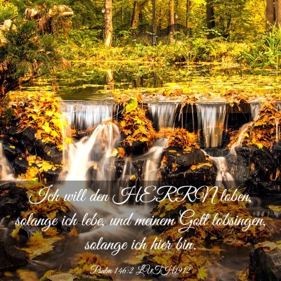 Picture 03 - Psalm 146:2 LUTH1912 - Ich will den HERRN loben, solange ich lebe, und - Bible Verse Picture