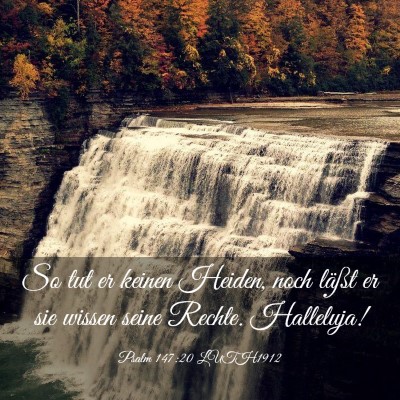 Picture 03 - Psalm 147:20 LUTH1912 - So tut er keinen Heiden, noch läßt er sie - Bible Verse Picture
