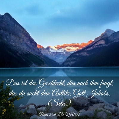 Picture 03 - Psalm 24:6 LUTH1912 - Das ist das Geschlecht, das nach ihm fragt, das - Bible Verse Picture