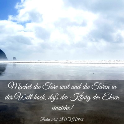 Picture 03 - Psalm 24:7 LUTH1912 - Machet die Tore weit und die Türen in der Welt - Bible Verse Picture