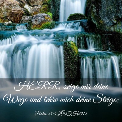 Picture 03 - Psalm 25:4 LUTH1912 - HERR, zeige mir deine Wege und lehre mich deine - Bible Verse Picture