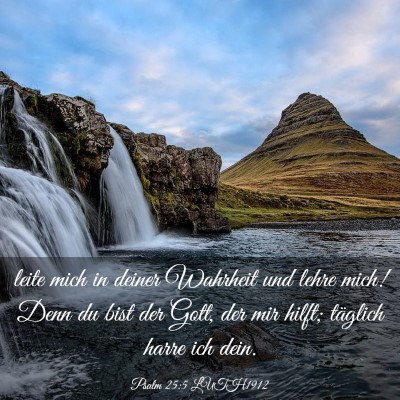 Picture 03 - Psalm 25:5 LUTH1912 - leite mich in deiner Wahrheit und lehre mich! - Bible Verse Picture