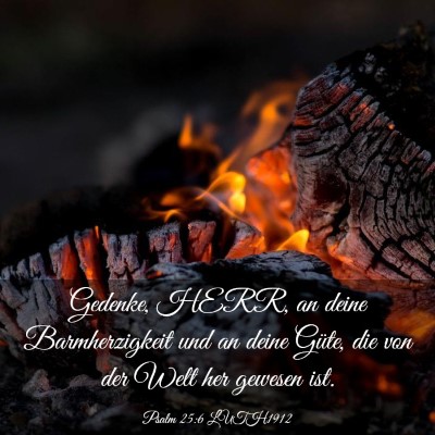 Picture 03 - Psalm 25:6 LUTH1912 - Gedenke, HERR, an deine Barmherzigkeit und an - Bible Verse Picture