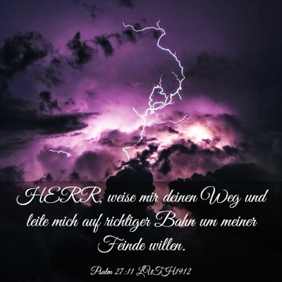 Picture 03 - Psalm 27:11 LUTH1912 - HERR, weise mir deinen Weg und leite mich auf - Bible Verse Picture