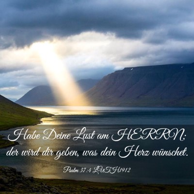 Picture 03 - Psalm 37:4 LUTH1912 - Habe Deine Lust am HERRN; der wird dir geben, was - Bible Verse Picture