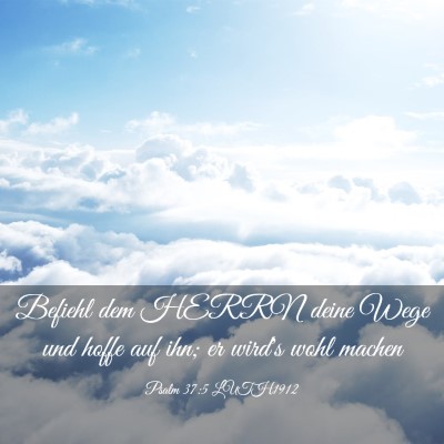Picture 03 - Psalm 37:5 LUTH1912 - Befiehl dem HERRN deine Wege und hoffe auf ihn; - Bible Verse Picture