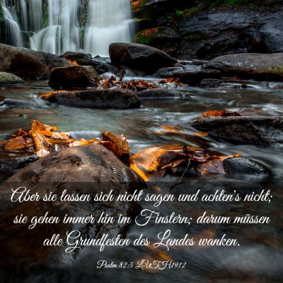 Picture 03 - Psalm 82:5 LUTH1912 - Aber sie lassen sich nicht sagen und achten's - Bible Verse Picture