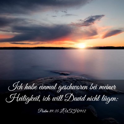 Picture 03 - Psalm 89:35 LUTH1912 - Ich habe einmal geschworen bei meiner Heiligkeit, - Bible Verse Picture