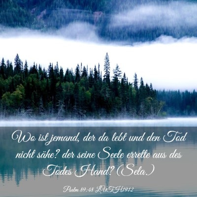 Picture 03 - Psalm 89:48 LUTH1912 - Wo ist jemand, der da lebt und den Tod nicht - Bible Verse Picture