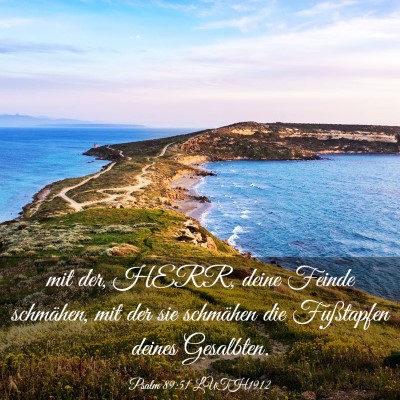 Picture 03 - Psalm 89:51 LUTH1912 - mit der, HERR, deine Feinde schmähen, mit der - Bible Verse Picture