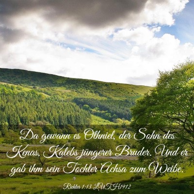 Picture 03 - Richter 1:13 LUTH1912 - Da gewann es Othniel, der Sohn des Kenas, Kalebs - Bible Verse Picture