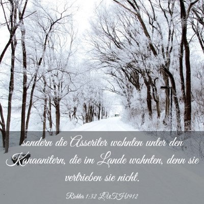 Picture 03 - Richter 1:32 LUTH1912 - sondern die Asseriter wohnten unter den - Bible Verse Picture