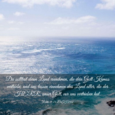 Picture 03 - Richter 11:24 LUTH1912 - Du solltest deren Land einnehmen, die dein Gott - Bible Verse Picture