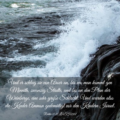 Picture 03 - Richter 11:33 LUTH1912 - Und er schlug sie von Aroer an, bis wo man kommt - Bible Verse Picture