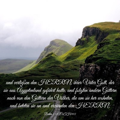 Picture 03 - Richter 2:12 LUTH1912 - und verließen den HERRN, ihrer Väter Gott, der - Bible Verse Picture
