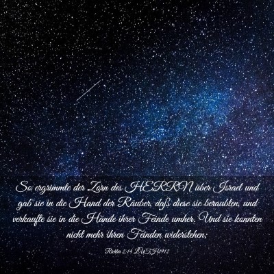 Picture 03 - Richter 2:14 LUTH1912 - So ergrimmte der Zorn des HERRN über Israel und - Bible Verse Picture