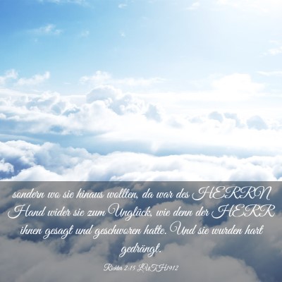 Picture 03 - Richter 2:15 LUTH1912 - sondern wo sie hinaus wollten, da war des HERRN - Bible Verse Picture