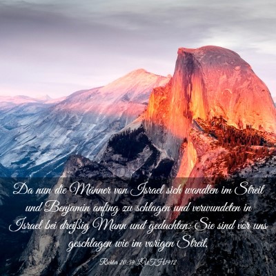 Picture 03 - Richter 20:39 LUTH1912 - Da nun die Männer von Israel sich wandten im - Bible Verse Picture