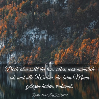 Picture 03 - Richter 21:11 LUTH1912 - Doch also sollt ihr tun: alles, was männlich - Bible Verse Picture