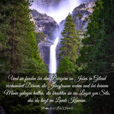 Picture 03 - Richter 21:12 LUTH1912 - Und sie fanden bei den Bürgern zu Jabes in - Bible Verse Picture