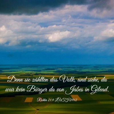 Picture 03 - Richter 21:9 LUTH1912 - Denn sie zählten das Volk, und siehe, da war - Bible Verse Picture