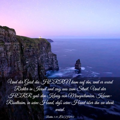 Picture 03 - Richter 3:10 LUTH1912 - Und der Geist des HERRN kam auf ihn, und er ward - Bible Verse Picture