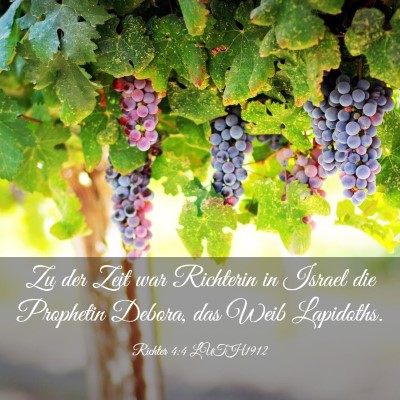 Picture 03 - Richter 4:4 LUTH1912 - Zu der Zeit war Richterin in Israel die Prophetin - Bible Verse Picture