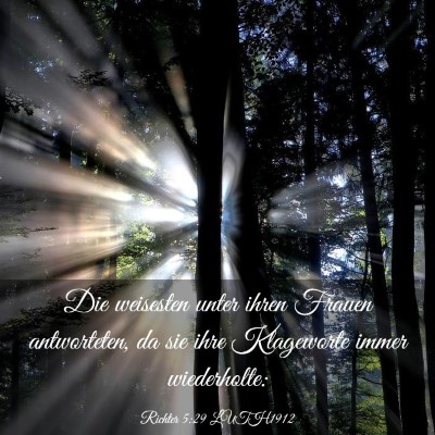 Picture 03 - Richter 5:29 LUTH1912 - Die weisesten unter ihren Frauen antworteten, da - Bible Verse Picture
