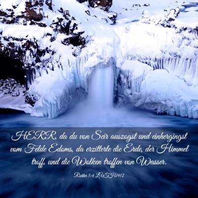 Picture 03 - Richter 5:4 LUTH1912 - HERR, da du von Seir auszogst und einhergingst - Bible Verse Picture