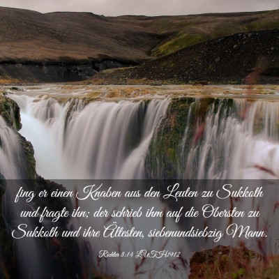Picture 03 - Richter 8:14 LUTH1912 - fing er einen Knaben aus den Leuten zu Sukkoth - Bible Verse Picture