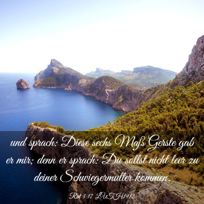 Picture 03 - Rut 3:17 LUTH1912 - und sprach: Diese sechs Maß Gerste gab er mir; - Bible Verse Picture