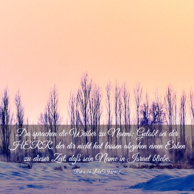 Picture 03 - Rut 4:14 LUTH1912 - Da sprachen die Weiber zu Naemi: Gelobt sei der - Bible Verse Picture