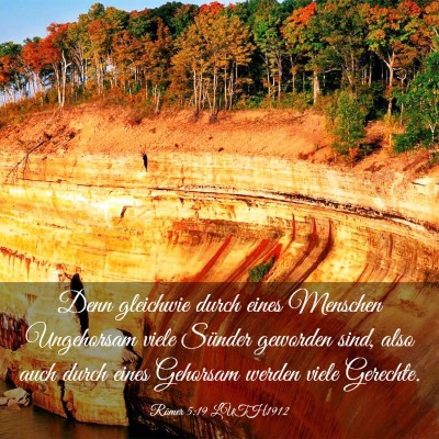 Picture 03 - Römer 5:19 LUTH1912 - Denn gleichwie durch eines Menschen Ungehorsam - Bible Verse Picture