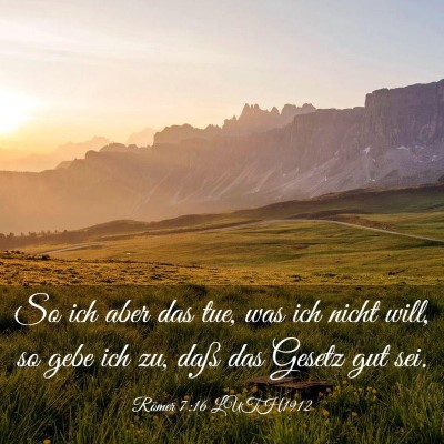 Picture 03 - Römer 7:16 LUTH1912 - So ich aber das tue, was ich nicht will, so gebe - Bible Verse Picture