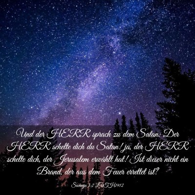 Picture 03 - Sacharja 3:2 LUTH1912 - Und der HERR sprach zu dem Satan: Der HERR - Bible Verse Picture