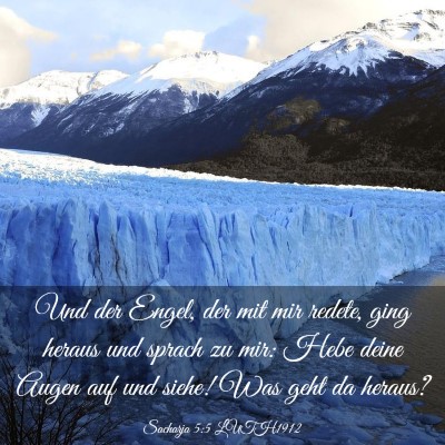 Picture 03 - Sacharja 5:5 LUTH1912 - Und der Engel, der mit mir redete, ging heraus - Bible Verse Picture