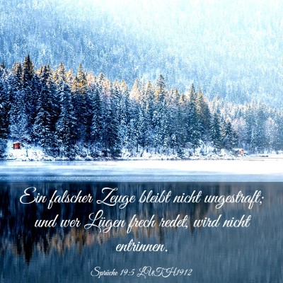 Picture 03 - Sprüche 19:5 LUTH1912 - Ein falscher Zeuge bleibt nicht ungestraft; und - Bible Verse Picture